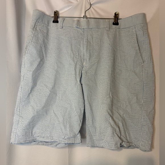 Greg Norman Men's Blue Checkered Shorts size 34 - Picture 1 of 3